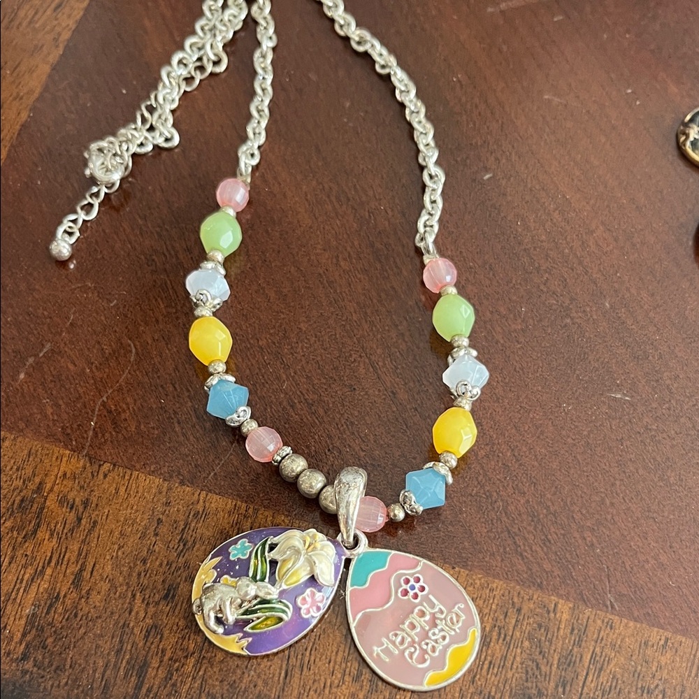 Colorful Easter Pendant Necklace